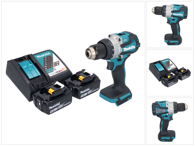 Taladro atornillador a batería Makita DDF 489 RT 18 V 73 Nm sin escobillas + 2x batería recargable 5,0 Ah + cargador