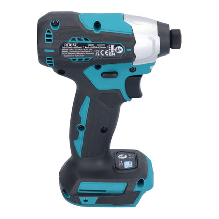 Avvitatore a impulsi a batteria Makita DTD 157 RG1 18 V 140 Nm 1/4" brushless + 1x batteria ricaricabile 6,0 Ah + caricabatterie