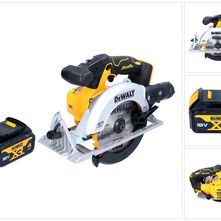 Akumulatorowa pilarka tarczowa DeWalt DCS 565 N 18 V 165 mm bezszczotkowa + 1x akumulator 4,0 Ah - bez ładowarki