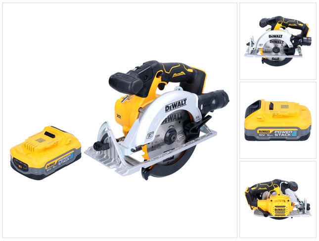 Sierra circular sin cable DeWalt DCS 565 N 18 V 165 mm sin escobillas + 1x batería Powerstack 5,0 Ah - sin cargador