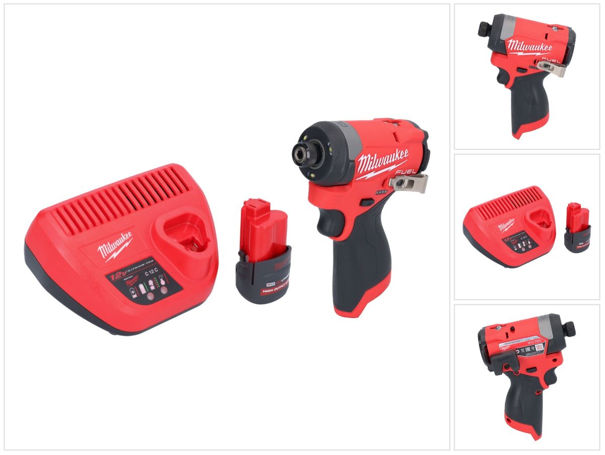 Visseuse à Choc Milwaukee M12 FID2-0 - Compacte Et Puissante - Pour Professionnels Et Bricoleurs