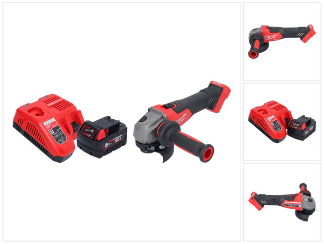 Milwaukee M18 FSAG115X-501 Cordless angle grinder 18 V 115 mm brushless + 1x battery 5.0 Ah + charger