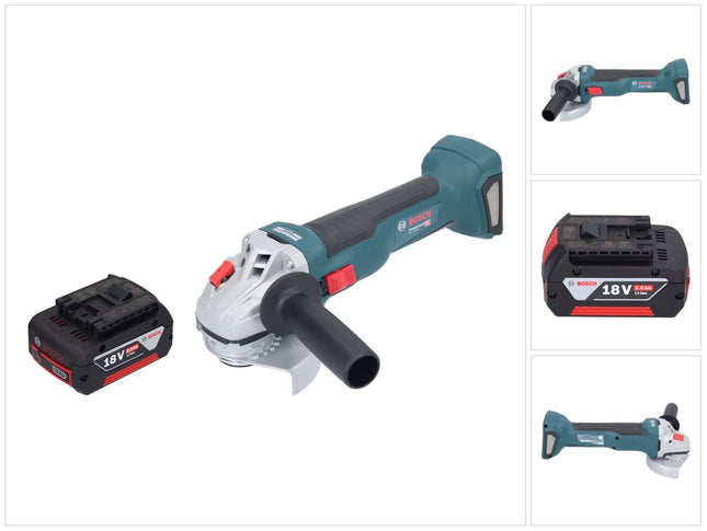Bosch GWS 18V-10 Smerigliatrice angolare professionale a batteria 18 V 115 mm senza spazzole + 1x batteria ricaricabile 5,0 Ah - senza caricabatteria