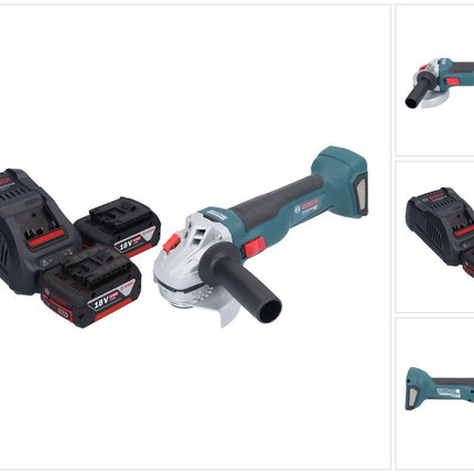 Bosch GWS 18V-10 Profesjonalna akumulatorowa szlifierka kątowa 18 V 115 mm bezszczotkowa + 2x akumulator 5,0 Ah + ładowarka