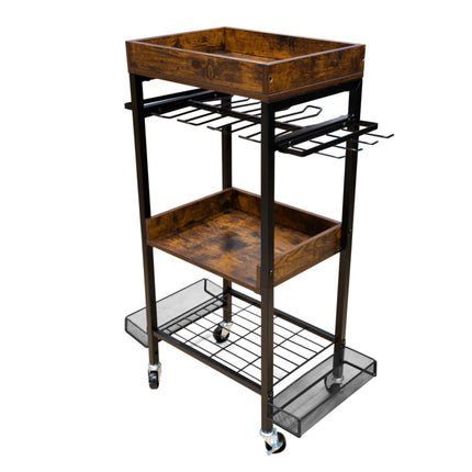 Toolbrothers workshop garage trolley for electrical and hand tools made of metal 86 x 45 x 30 cm ( L x W x D ) Transport castors with brakes