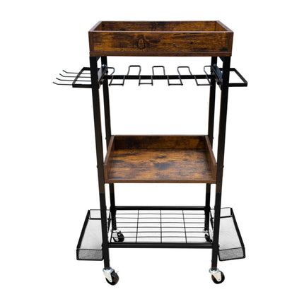 Toolbrothers workshop garage trolley for electrical and hand tools made of metal 86 x 45 x 30 cm ( L x W x D ) Transport castors with brakes