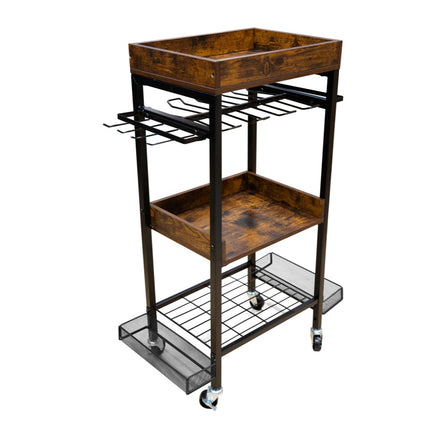 Toolbrothers workshop garage trolley for electrical and hand tools made of metal 86 x 45 x 30 cm ( L x W x D ) Transport castors with brakes