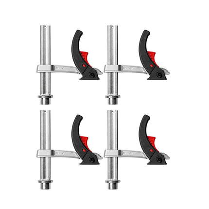 Bessey MFT-SET-A 14 tlg. Set zum fixieren und Spannen auf Multifunktionstischen zum sicheren Fixieren von Führungsschienen