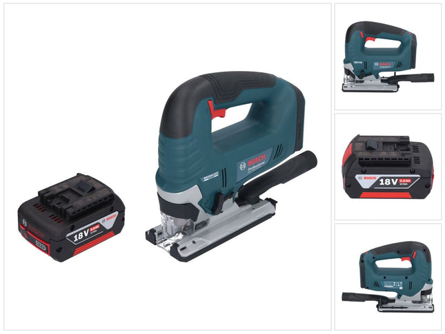 Bosch GST 18V-125 B Professional Sierra de calar a batería 18 V 125 mm sin escobillas + 1 batería de 5,0 Ah - sin cargador