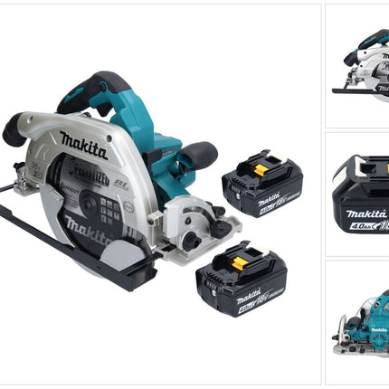 Makita DHS 900 M2U Akku Handkreissäge 36 V ( 2x 18 V ) 235 mm Brushless + 2x Akku 4,0 Ah + Bluetooth Adapter - ohne Ladegerät