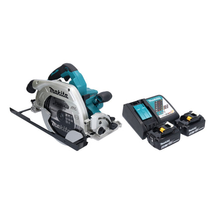 Sierra circular a batería Makita DHS 900 RG2U 36 V (2x 18 V) 235 mm sin escobillas + 2x batería 6,0 Ah + cargador + adaptador Bluetooth