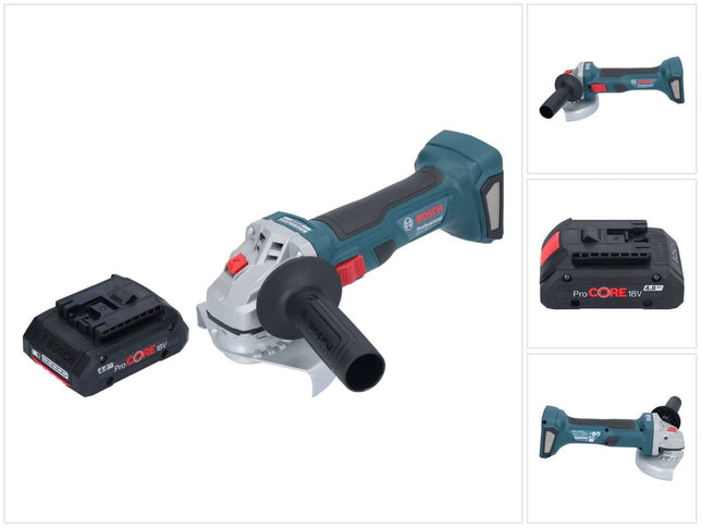 Bosch GWS 18V-7 Amoladora angular profesional sin cable 18 V 125 mm sin escobillas + 1x acumulador ProCORE 4,0 Ah - sin cargador