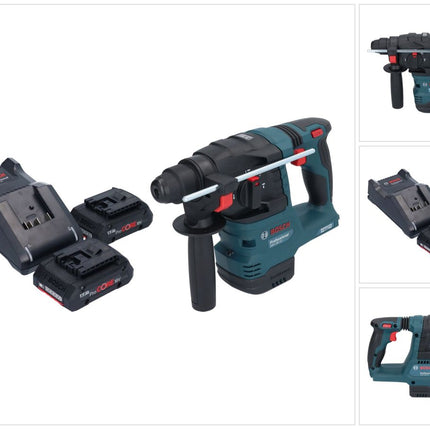 Bosch GBH 18V-22 Trapano a percussione professionale a batteria 18 V 1,9 J SDS Plus Brushless + 2x batteria ricaricabile ProCORE 4,0 Ah + caricabatterie
