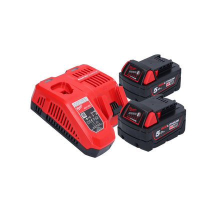 Milwaukee M18 FAP180-502 Polerka akumulatorowa 18 V 180 mm bezszczotkowa + 2x akumulator 5,0 Ah + ładowarka
