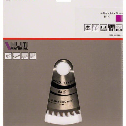 BOSCH circular saw blade outer Ø 210 mm number of teeth 54 HLTCG ( 4000908905 )