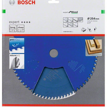 BOSCH Piła tarczowa Ø zewnętrzna 254 mm Liczba zębów 80 WZ ( 8000342205 )