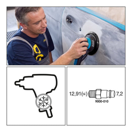 HAZET pneumatic random orbit sander 9033-2 150 mm ( 4000898934 )
