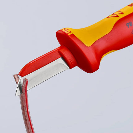 Coltello per cavi KNIPEX lunghezza 190 mm lunghezza lama 50 mm ( 4000794991 )