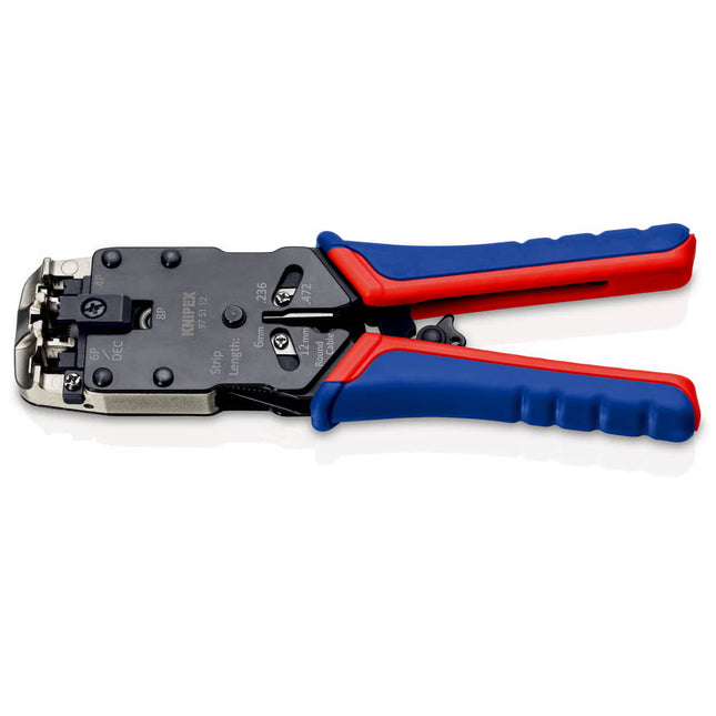 Alicates de engaste KNIPEX para conectores occidentales longitud 200 mm ( 4000810643 )