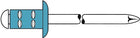 GESIPA rivetto cieco PolyGrip(R) gambo rivetto d x l 4 x 10 mm ( 4000813664 )