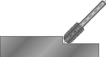 RUKO burr WRC Ø 12 mm head length 25 mm shank Ø 6 mm ( 4000602819 )