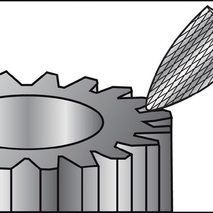 RUKO Burr SPG Ø 8 mm Head length 18 mm Shank Ø 6 mm ( 4000602867 )