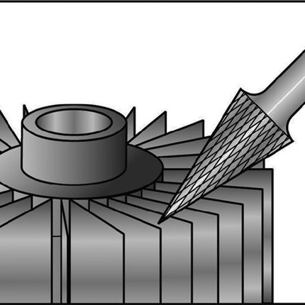 RUKO burr SKM Ø 10 mm head length 20 mm shank Ø 6 mm ( 4000602923 )