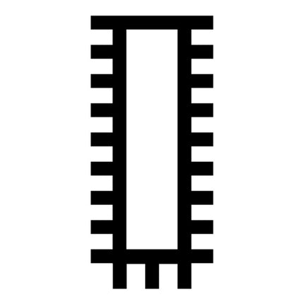 PFERD Werkstattfeile DIN 7261 Länge 100 mm Querschnitt 12 x 2,5 mm ( 4000840162 )