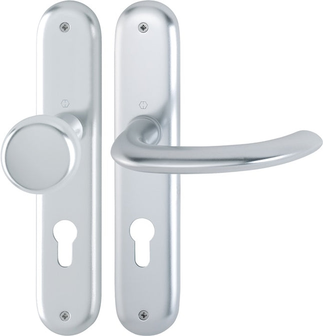 HOPPE set di piastre lunghe Marsiglia 53/273P/1138 Alluminio F1 ( 3000252629 )