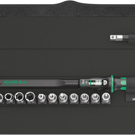 Set di chiavi dinamometriche WERA Click-Torque C 3 Set 1 13 pezzi 40 - 200 Nm 1/2 ″ ( 8000544741 )