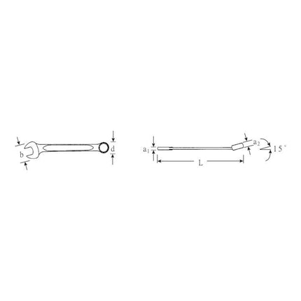 STAHLWILLE Ringmaulschlüssel OPEN BOX 13 SW 22 mm Länge 260 mm ( 4000826017 )