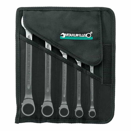 STAHLWILLE ratchet spanner set 17/5 5-piece spanner widths 8-19 mm ( 4000826075 )