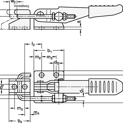 Tensor de fijaciones de acero GANTER GN 851 ( 4601001910 )