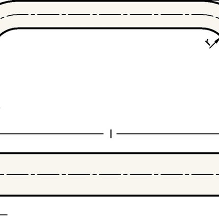 GANTER Bügelgriff GN 565 l 120 ± 0,25 mm t min. 10 mm h 49 mm ( 4601000151 )