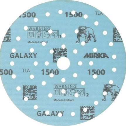 Disco abrasivo adesivo MIRKA GALAXY Grip Multifit 150 mm grana 1500 ( 4000845353 )