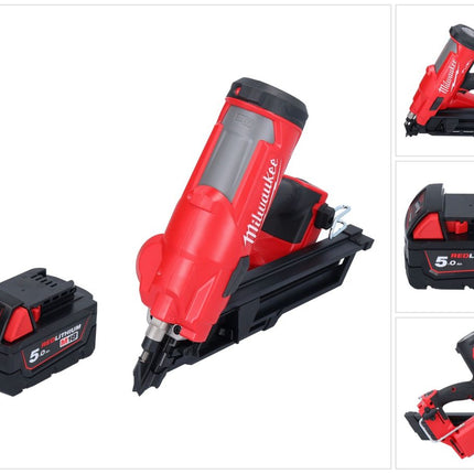 Milwaukee M18 FFN-501 Akku Nagler 18 V 50 - 90 mm Brushless + 1x Akku 5,0 Ah - ohne Ladegerät