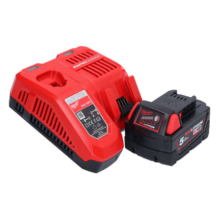 Milwaukee M18 FFN-501 gwoździarka akumulatorowa 18 V 50 - 90 mm bezszczotkowa + 1x akumulator 5,0 Ah + ładowarka