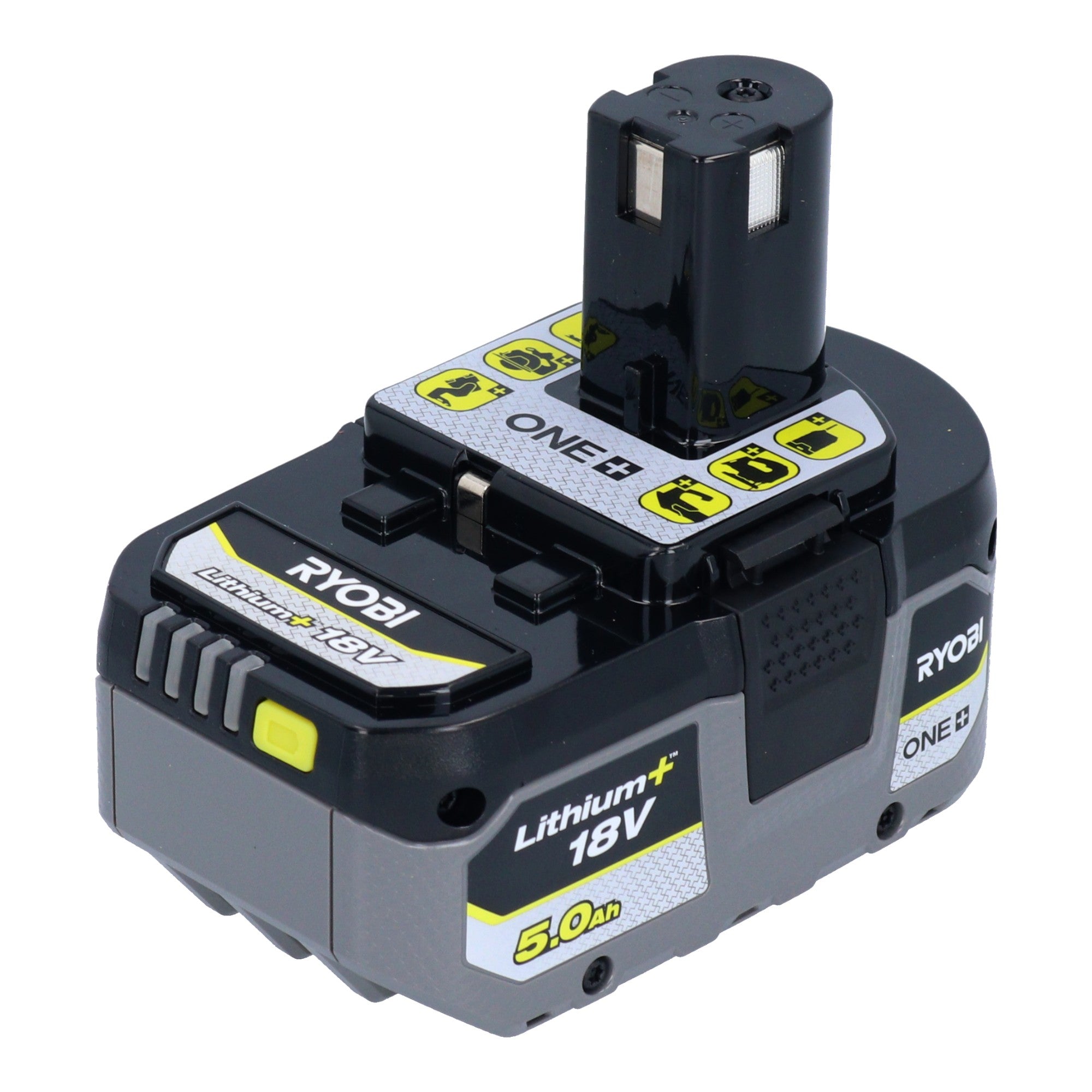 RYOBI RB18L50 rechargeable battery 18 V Ah 5000 mAh Li-Ion 5133002433 with charge level indicator