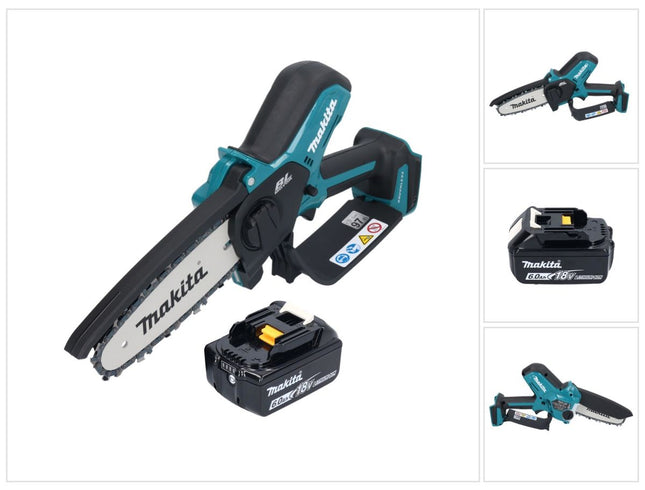 Makita DUC 150 G01 Motosierra sin cable 18 V 15 cm sin escobillas + 1x batería 6,0 Ah - sin cargador
