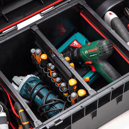 Toolbrothers RHINO XXL Trolley ECO Longer Basic 50 l IP66 tool box with wheels on metal axle and double telescopic handle