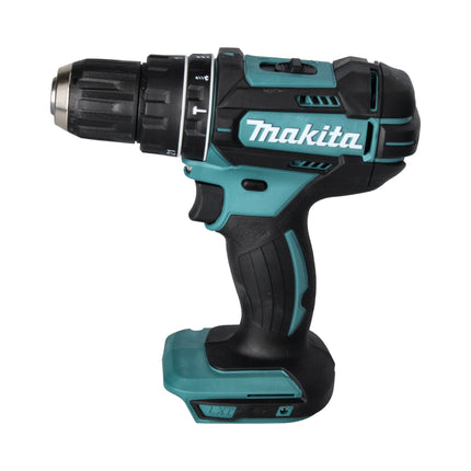 Taladro de percusión inalámbrico Makita DHP 482 RFX9 18 V 62 Nm + 2x batería recargable 3,0 Ah + cargador + juego de accesorios + maletín
