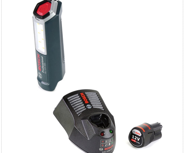 Bosch Professional GLI 12V-300 battery lamp 1x GBA 12 V Ah battery  GAL 1230 charger