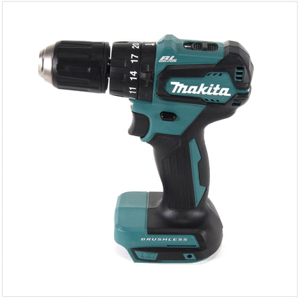 Makita DHP 483 RMJ 18 V Li-Ion Brushless Perceuse visseuse à percussion sans fil avec boîtier Makpac + 2x Batteries BL 1840 4,0 Ah + Chargeur DC18RC
